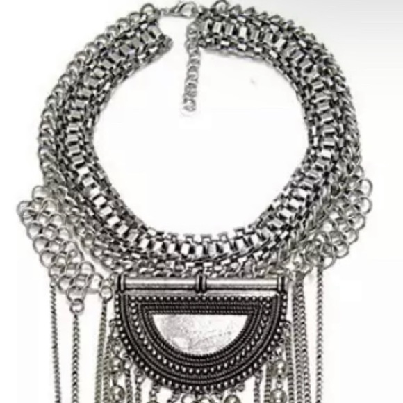 Boho VTG Indian Ethnic Large Collar Choker - Picture 6 of 8